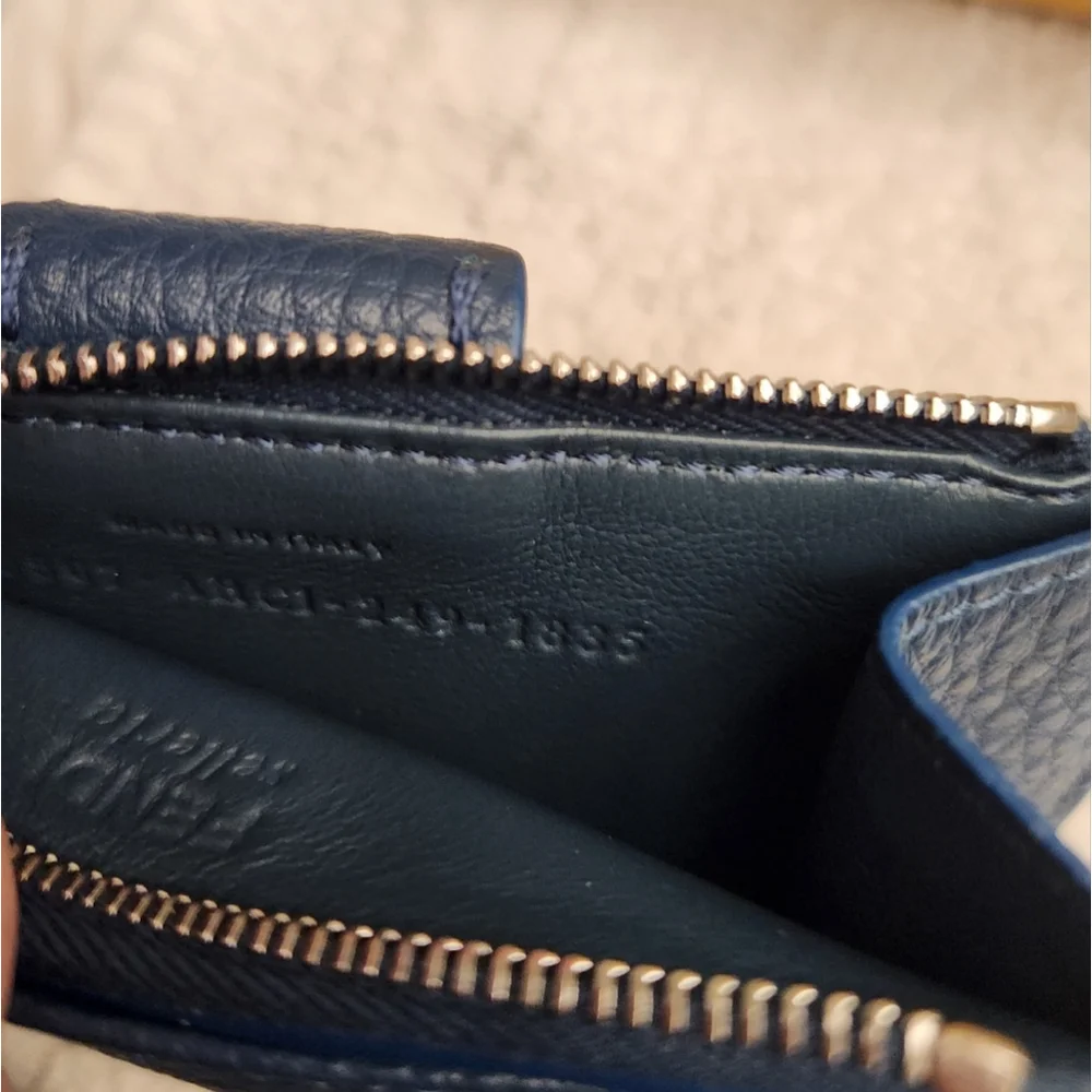 NWT Fendi Blue Leather Card Holder
